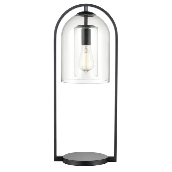 Elk Home Bell Jar 28'' High 1-Light Desk Lamp - Matte Black S0019-9580